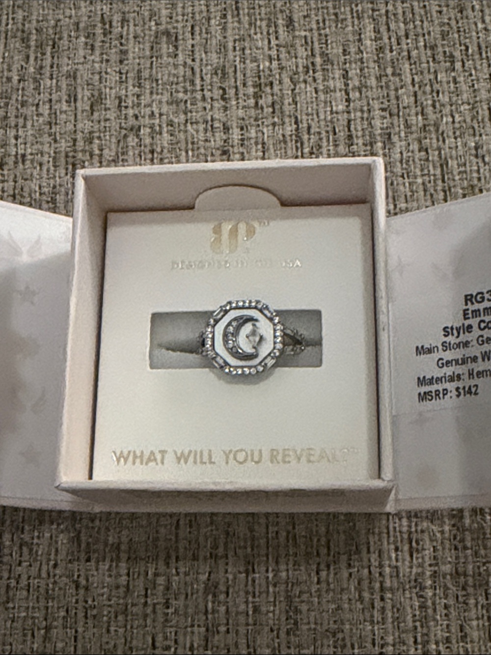 Bomb party halo size 7 ring - Emma Jean